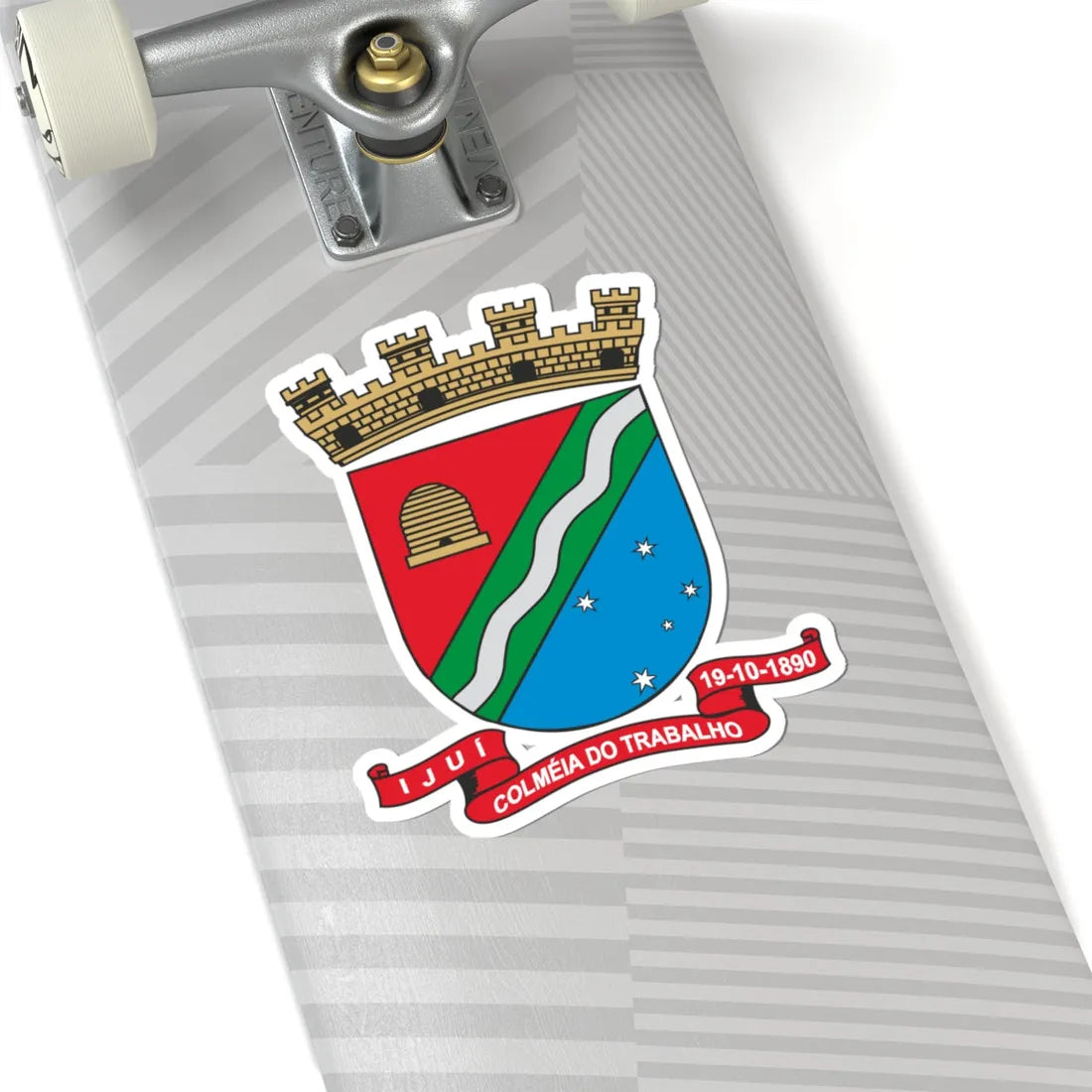 Ijui RS - Brasao (Brazil) (Coat of Arms) STICKER Vinyl Kiss-Cut Decal - The Sticker Space