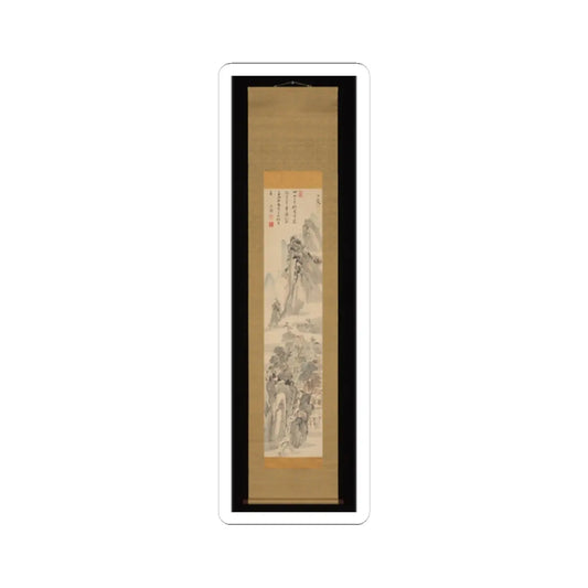 Ike no Taiga - Autumn Landscape - 1750–58 v2 - STICKER Vinyl Kiss-Cut Decal