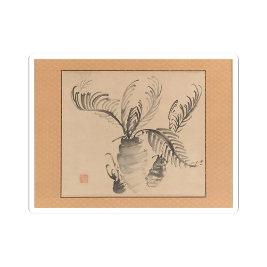Ike no Taiga - Cycad - mid-18th century v1 - STICKER Vinyl Kiss-Cut Decal