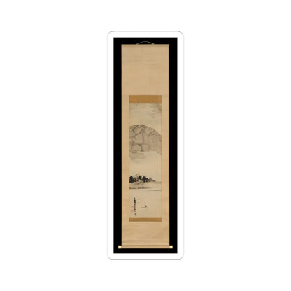 Ike no Taiga - Finger Painting of a Landscape - 18th century v2 - STICKER Vinyl Kiss-Cut Decal