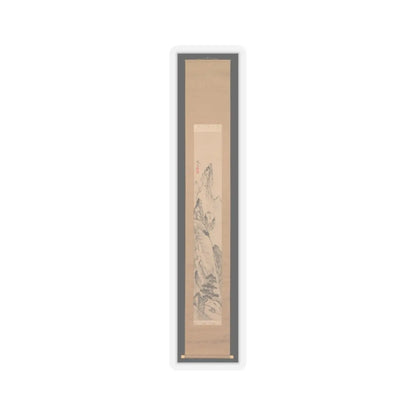 Ike no Taiga - Landscape and Couplet of Chinese Verse - late 18th century v5 - STICKER Vinyl Kiss-Cut Decal