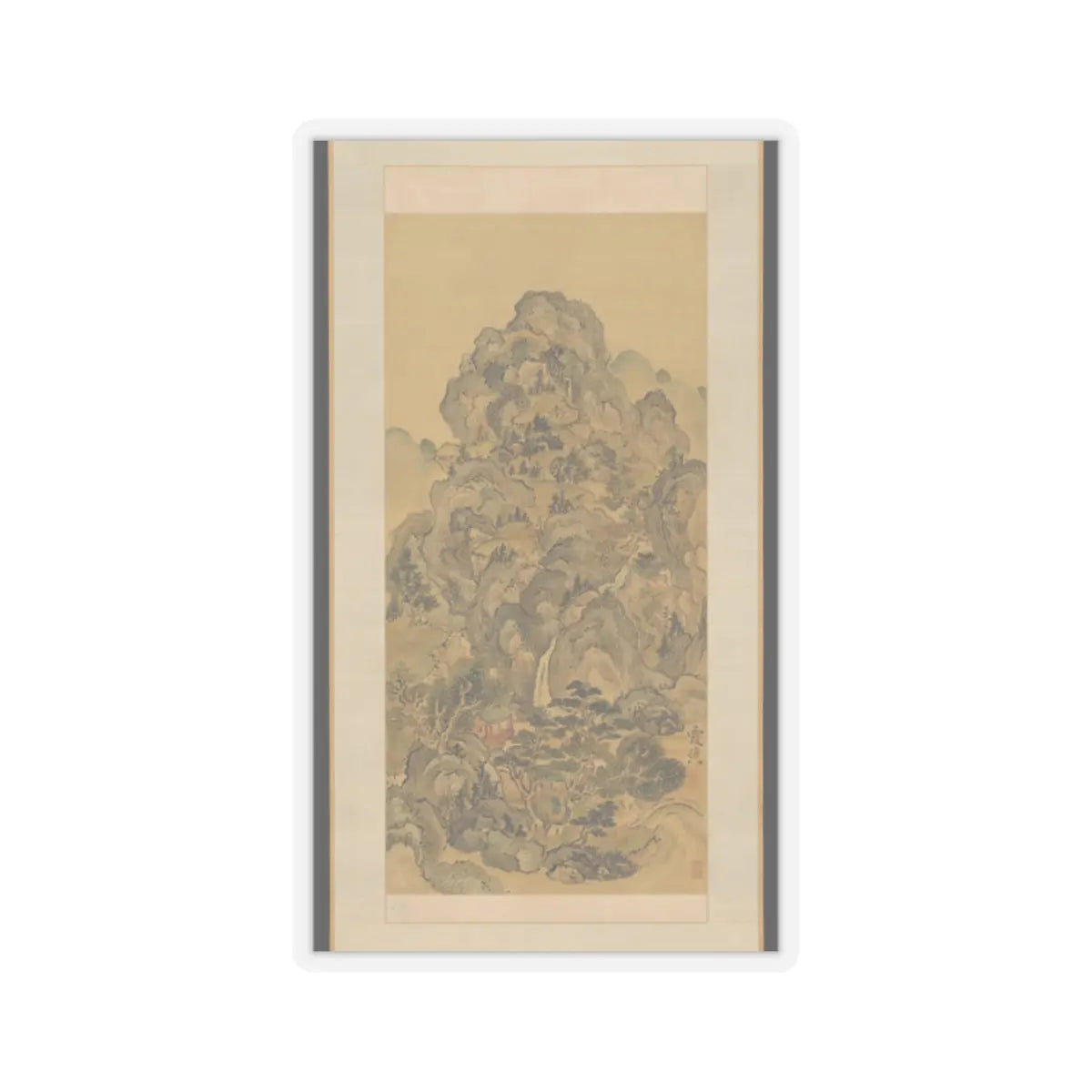 Ike no Taiga - Landscapes in Summer and Winter - 18th century v1 - STICKER Vinyl Kiss-Cut Decal