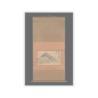 Ike no Taiga - Mountain and Calligraphy - 18th–19th century v5 - STICKER Vinyl Kiss-Cut Decal