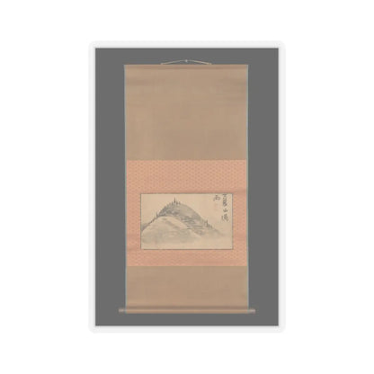 Ike no Taiga - Mountain and Calligraphy - 18th–19th century v5 - STICKER Vinyl Kiss-Cut Decal