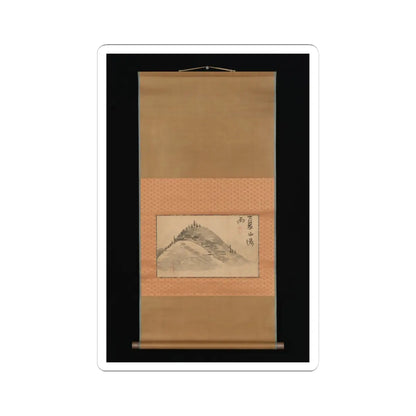 Ike no Taiga - Mountain and Calligraphy - 18th–19th century v5 - STICKER Vinyl Kiss-Cut Decal
