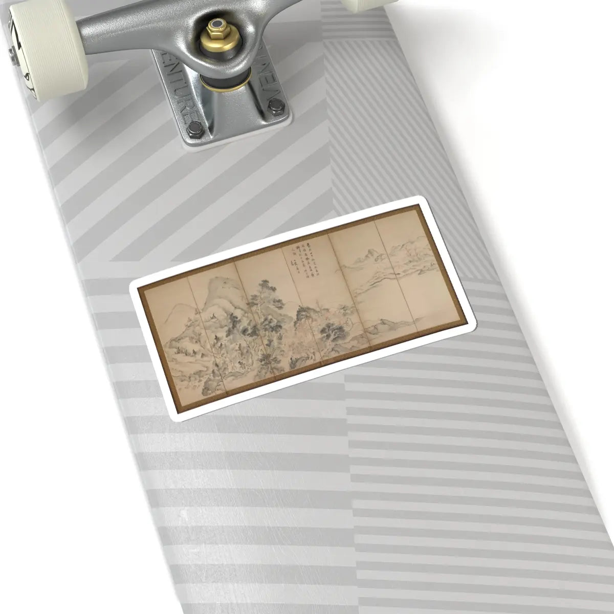 Ike no Taiga - Orchid Pavilion Gathering; Autumn Harvest Festival - ca. 1763 v2 - STICKER Vinyl Kiss-Cut Decal