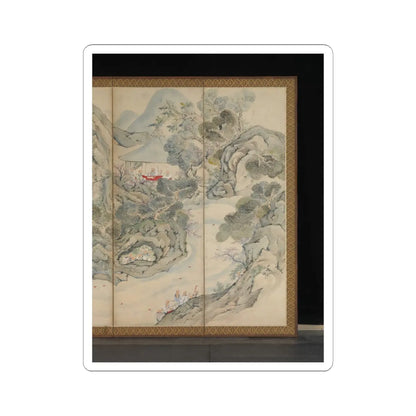 Ike no Taiga - Orchid Pavilion Gathering; Autumn Harvest Festival - ca. 1763 v3 - STICKER Vinyl Kiss-Cut Decal
