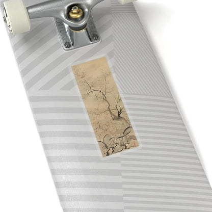 Ike (Tokuyama) Gyokuran - Warbler in a Plum Tree - mid- to late 18th century - STICKER Vinyl Kiss-Cut Decal