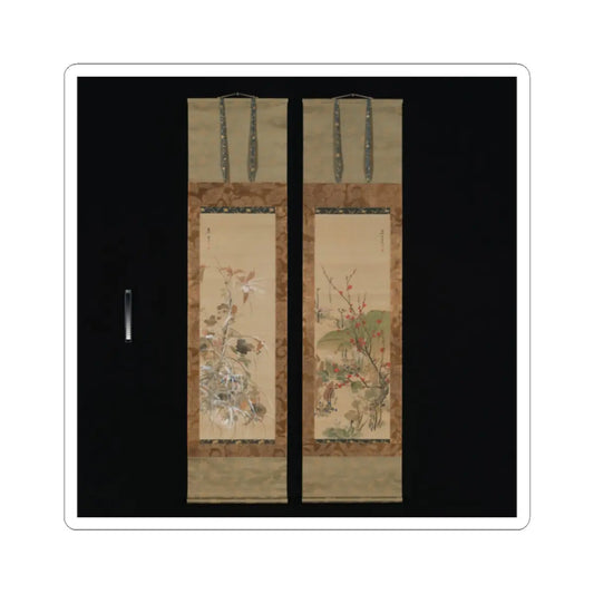 Ikeda Koson - Flowers and Birds of the Four Seasons - mid-19th century v1 - STICKER Vinyl Kiss-Cut Decal