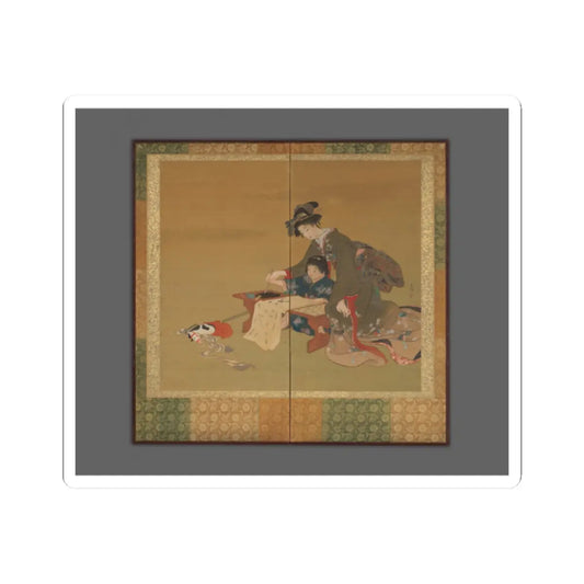 Ikeda Shōen - Calligraphy Practice (Tenarai) - 1909 - STICKER Vinyl Kiss-Cut Decal