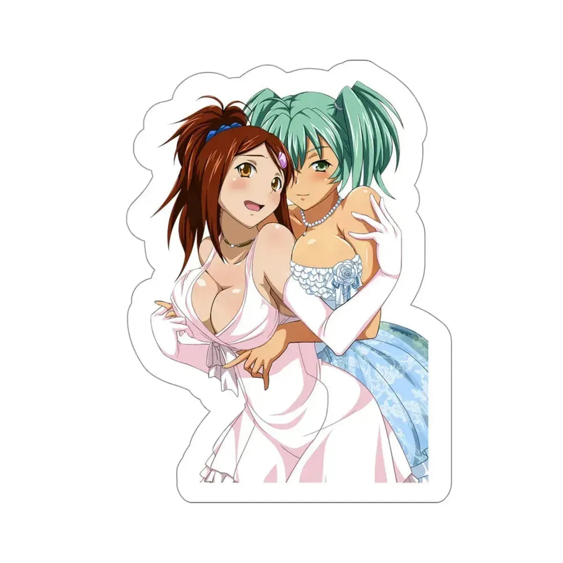 Ikkitousen - Bachou Mouki and Ryofu Housen (Anime/Ecchi/Waifu) STICKER Vinyl Die-Cut Decal 4 Inch - The Sticker Space