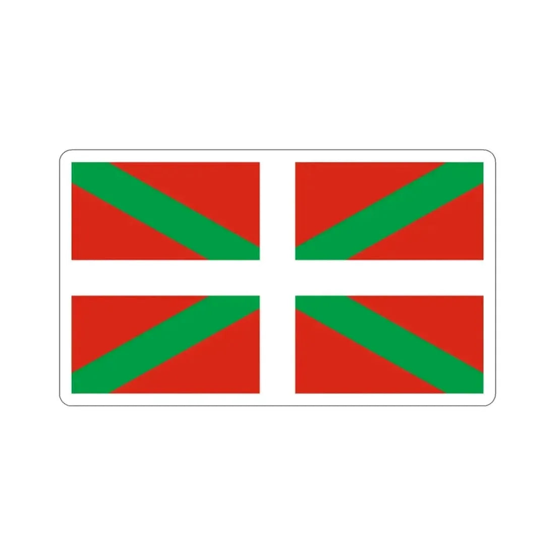 Ikurriña the Flag of the Basque Country Spain STICKER Vinyl Die-Cut Decal 2 Inch - The Sticker Space