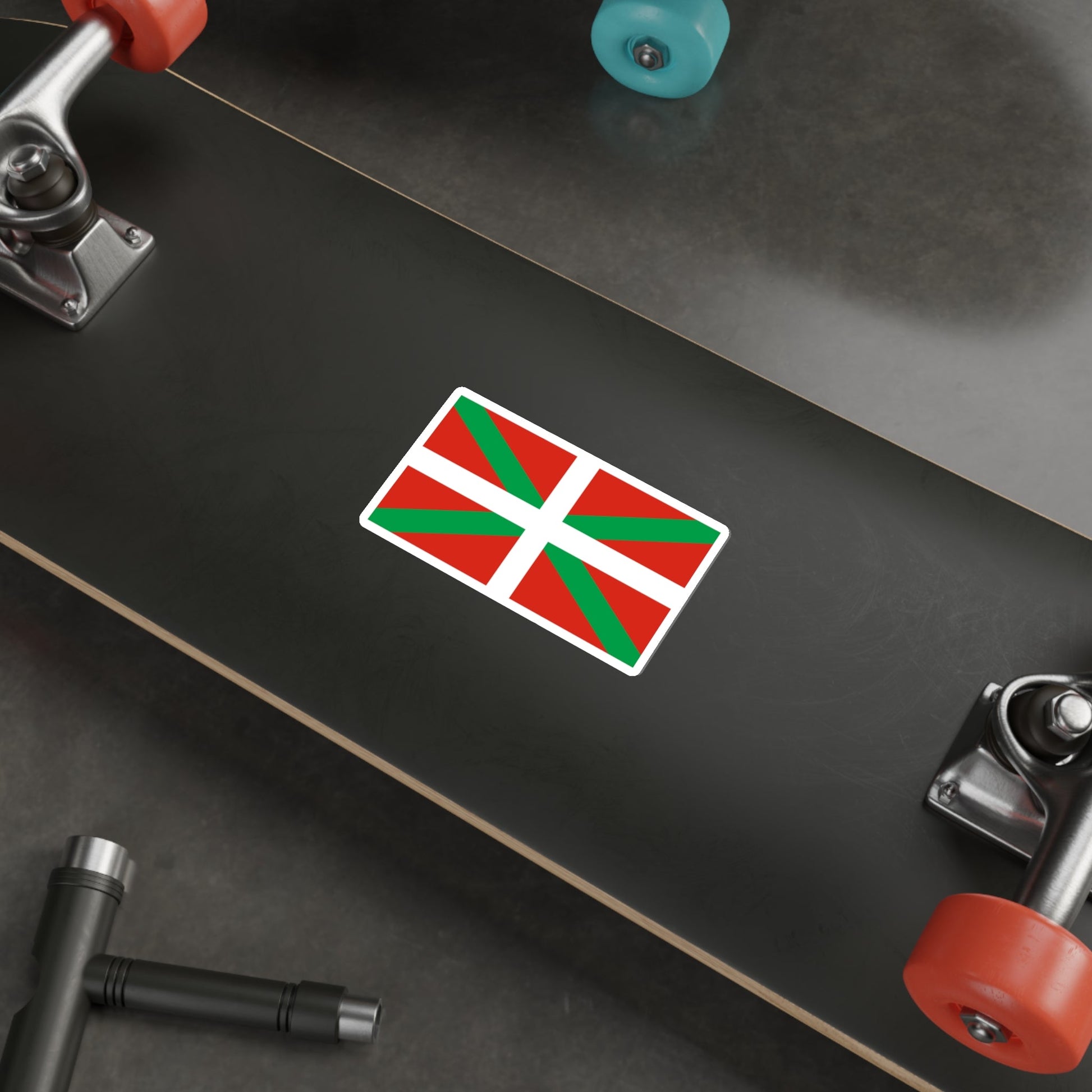 Ikurriña the Flag of the Basque Country Spain STICKER Vinyl Die-Cut Decal-The Sticker Space