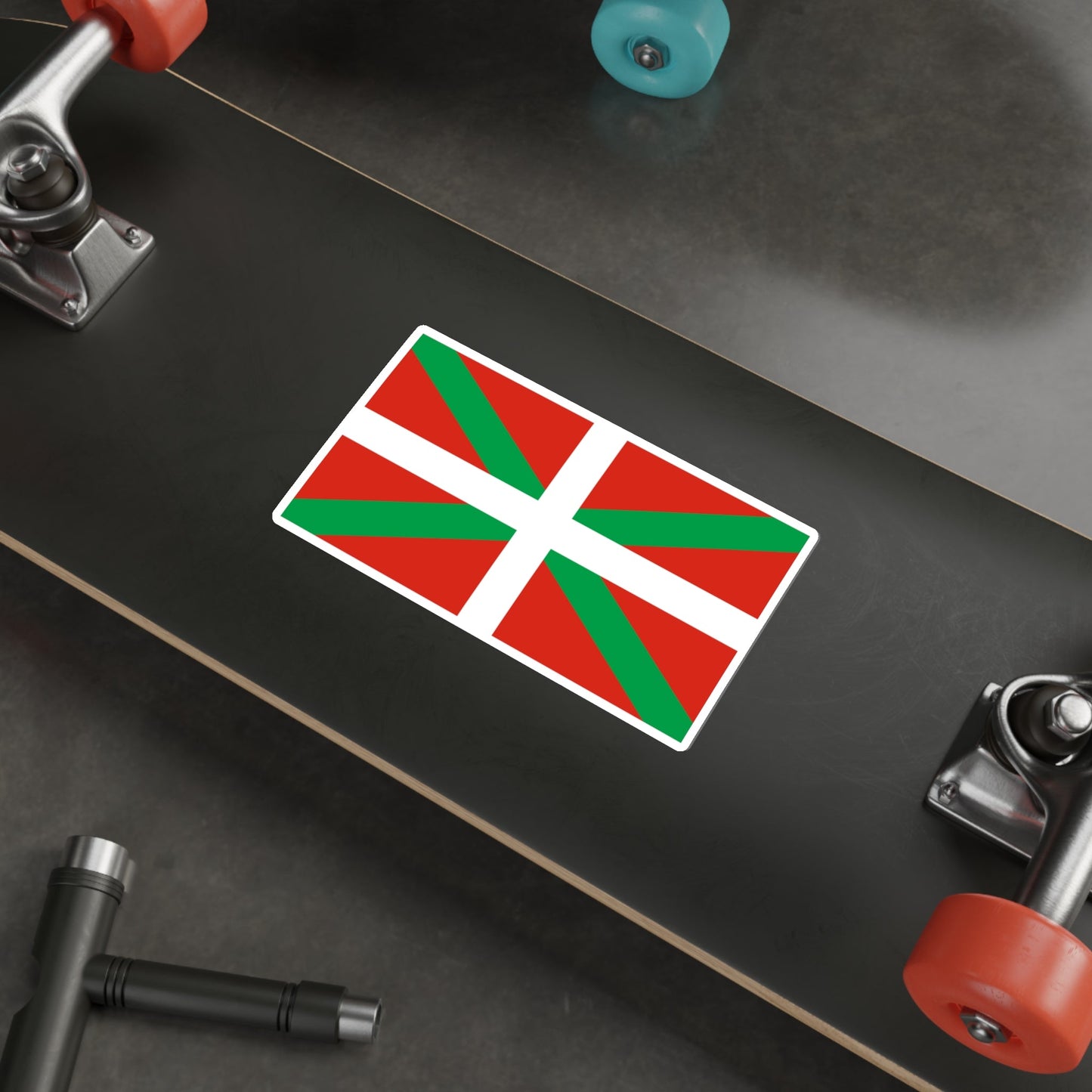Ikurriña the Flag of the Basque Country Spain STICKER Vinyl Die-Cut Decal-The Sticker Space