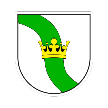 Ilanz Kreis wappen (Switzerland) (Coat of Arms) STICKER Vinyl Kiss-Cut Decal 4 Inch White - The Sticker Space