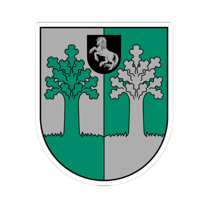 Ilūkstes apriņķa ģerbonis (Latvia) (Coat of Arms) STICKER Vinyl Kiss-Cut Decal 4 Inch White - The Sticker Space