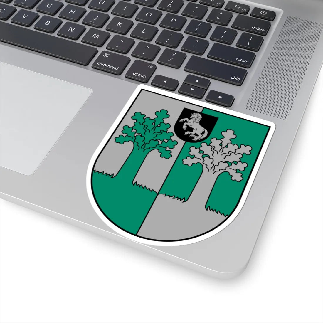 Ilūkstes apriņķa ģerbonis (Latvia) (Coat of Arms) STICKER Vinyl Kiss-Cut Decal - The Sticker Space