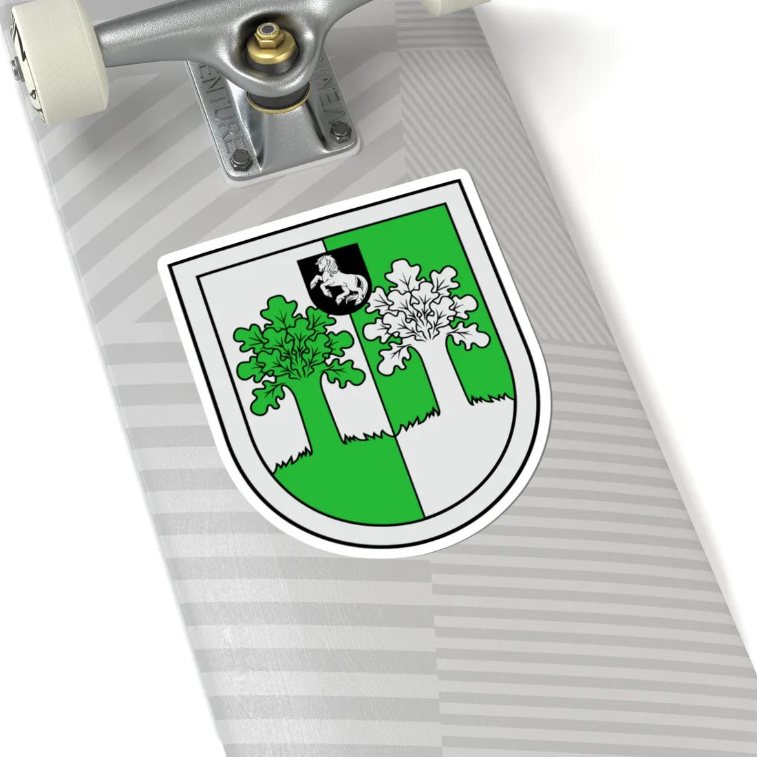 Ilūkstes novads COA (Latvia) (Coat of Arms) STICKER Vinyl Kiss-Cut Decal - The Sticker Space
