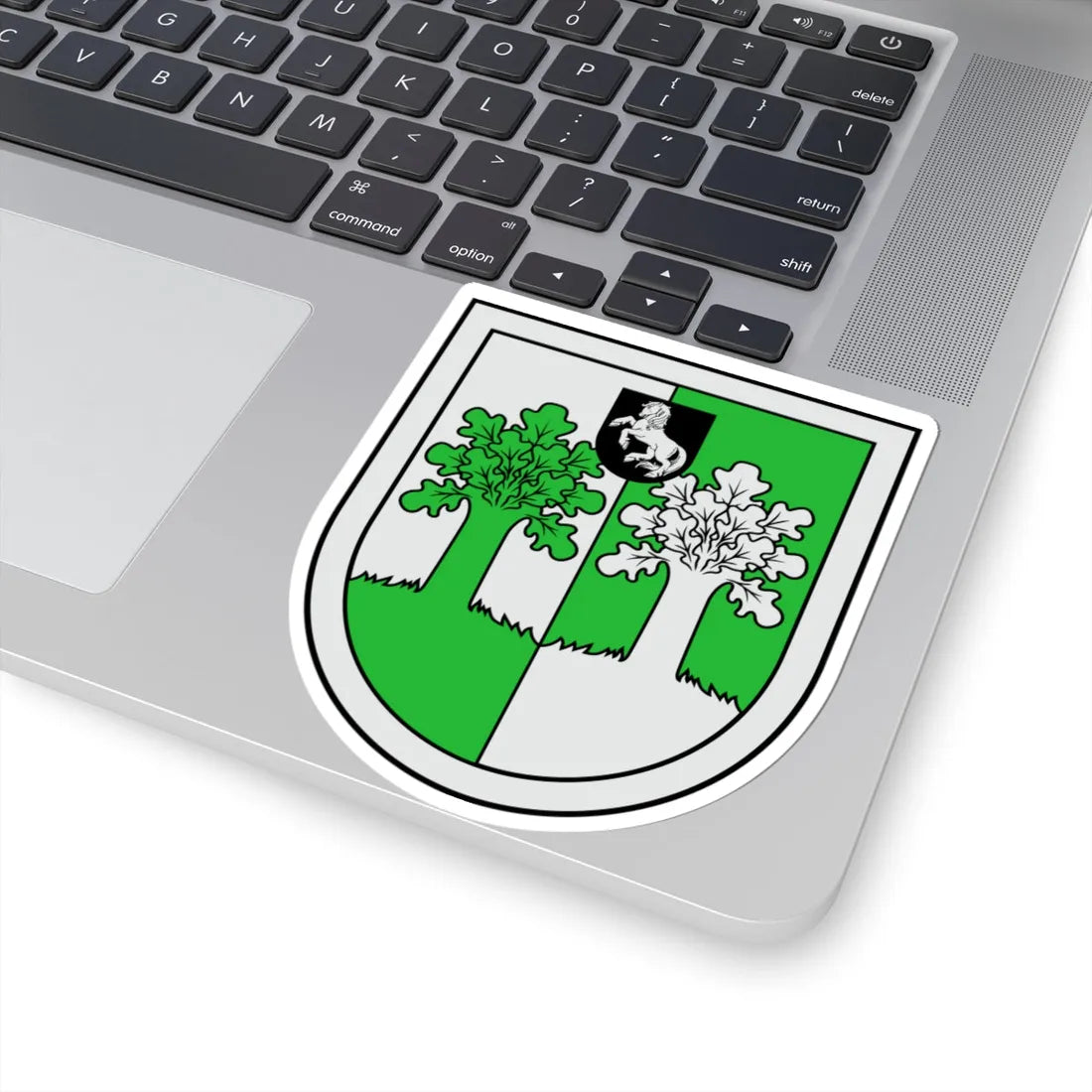 Ilūkstes novads COA (Latvia) (Coat of Arms) STICKER Vinyl Kiss-Cut Decal - The Sticker Space
