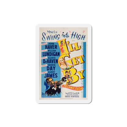 Ill Get By 1950 Movie Poster Die-Cut Magnet-3 Inch-The Sticker Space