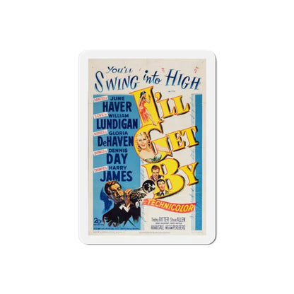 Ill Get By 1950 Movie Poster Refrigerator Magnet - The Sticker Space