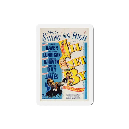 Ill Get By 1950 Movie Poster Refrigerator Magnet - The Sticker Space