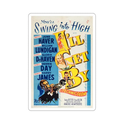 Ill Get By 1950 Movie Poster STICKER Vinyl Die-Cut Decal - The Sticker Space