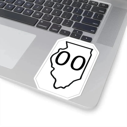 Illinois 00 1926 (Illinois) (Road Sign) STICKER Vinyl Kiss-Cut Decal - The Sticker Space