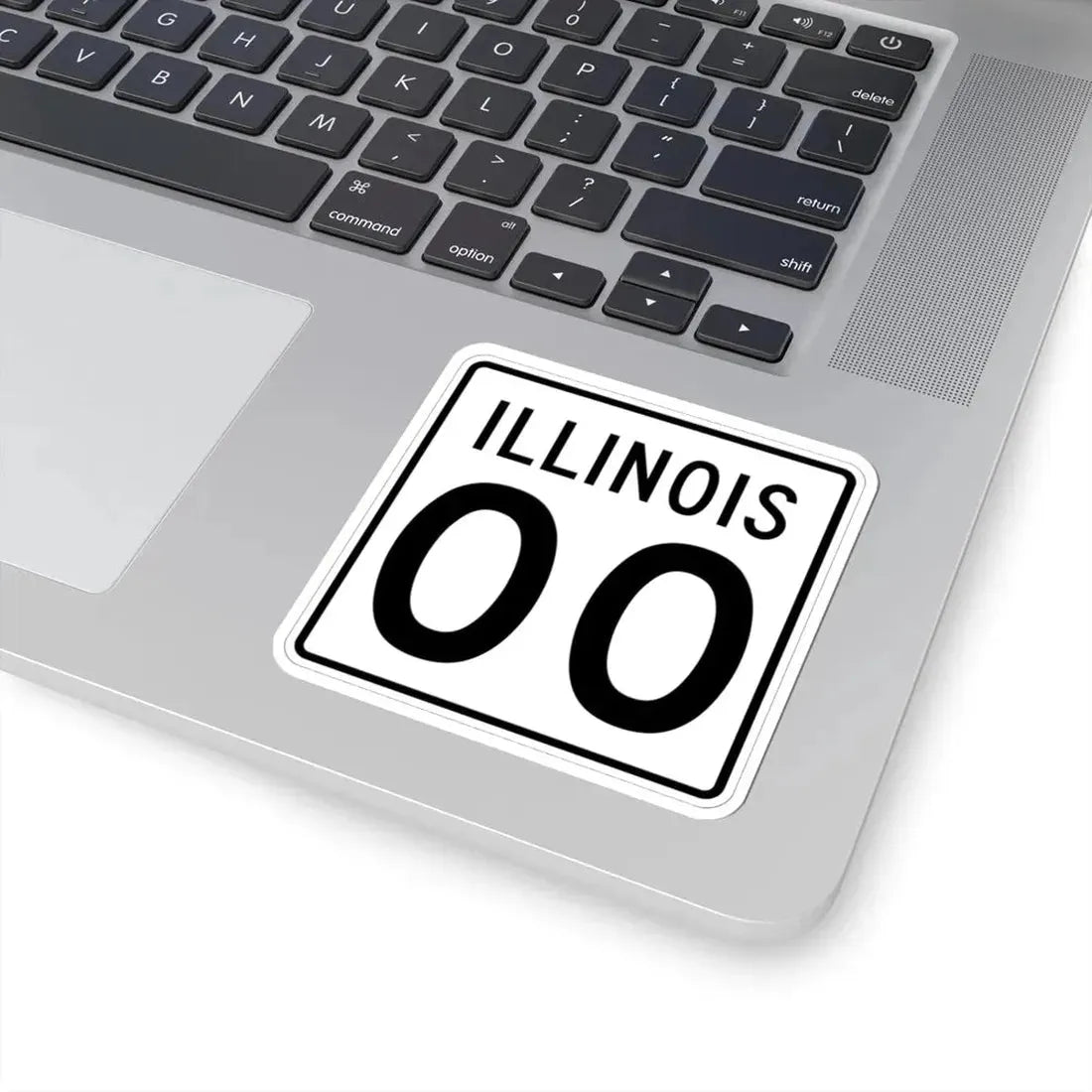 Illinois 00 1960 (Illinois) (Road Sign) STICKER Vinyl Kiss-Cut Decal - The Sticker Space