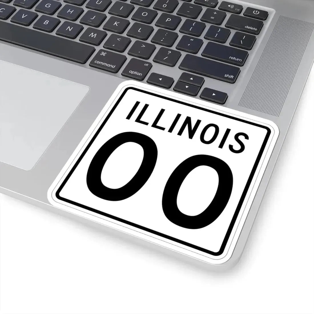 Illinois 00 1960 (Illinois) (Road Sign) STICKER Vinyl Kiss-Cut Decal - The Sticker Space