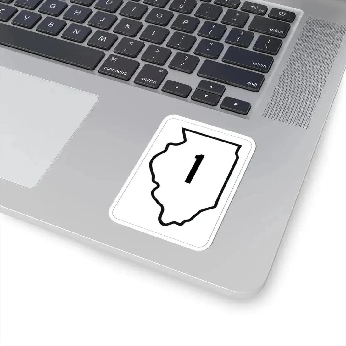 Illinois 1 1950 (Illinois) (Road Sign) STICKER Vinyl Kiss-Cut Decal - The Sticker Space