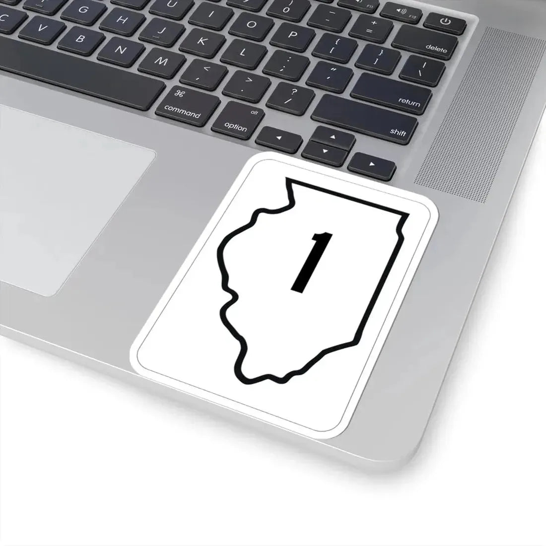 Illinois 1 1950 (Illinois) (Road Sign) STICKER Vinyl Kiss-Cut Decal - The Sticker Space
