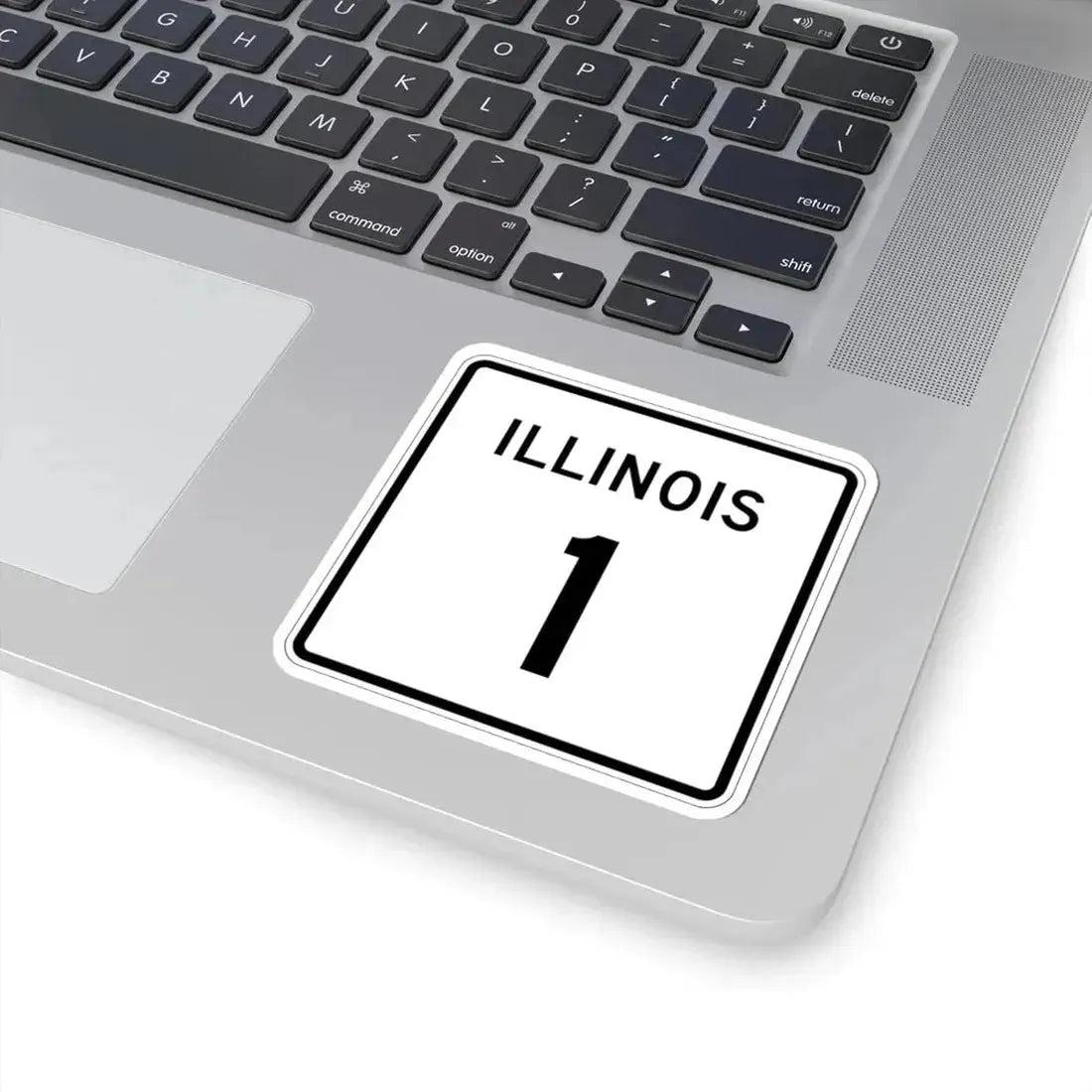 Illinois 1 (Illinois) (Road Sign) STICKER Vinyl Kiss-Cut Decal - The Sticker Space
