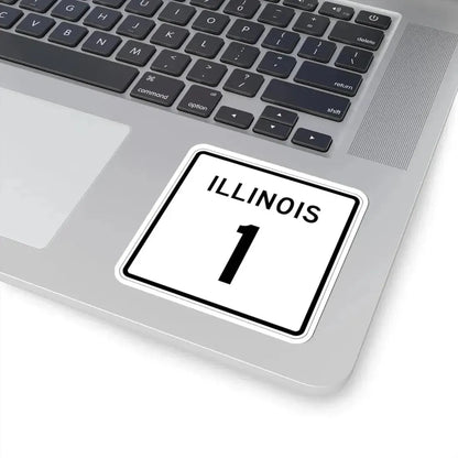 Illinois 1 (Illinois) (Road Sign) STICKER Vinyl Kiss-Cut Decal - The Sticker Space