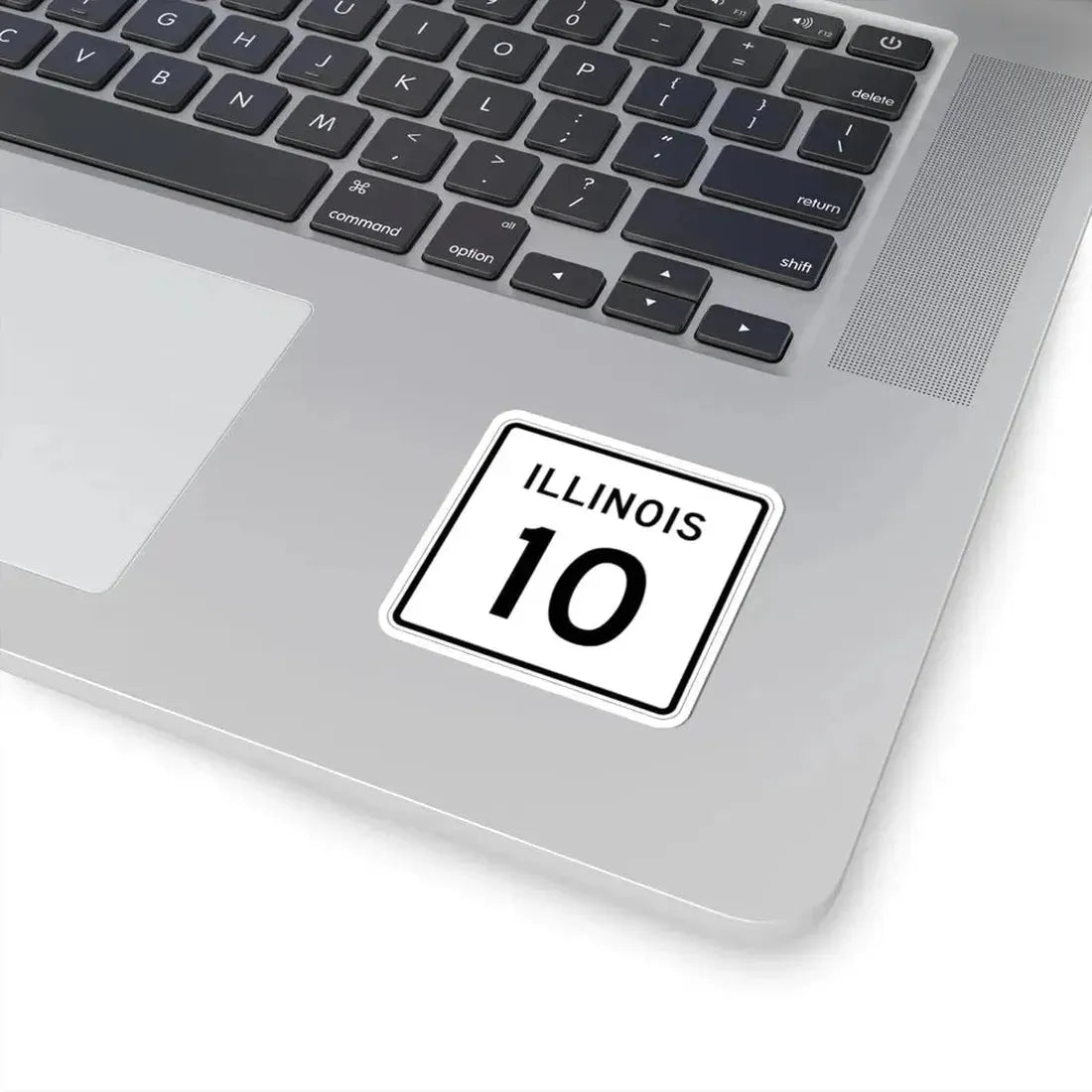 Illinois 10 (Illinois) (Road Sign) STICKER Vinyl Kiss-Cut Decal - The Sticker Space