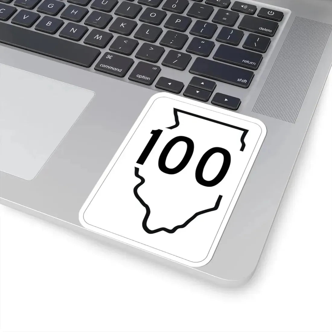Illinois 100 1950 (Illinois) (Road Sign) STICKER Vinyl Kiss-Cut Decal - The Sticker Space