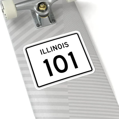 Illinois 101 (Illinois) (Road Sign) STICKER Vinyl Kiss-Cut Decal - The Sticker Space