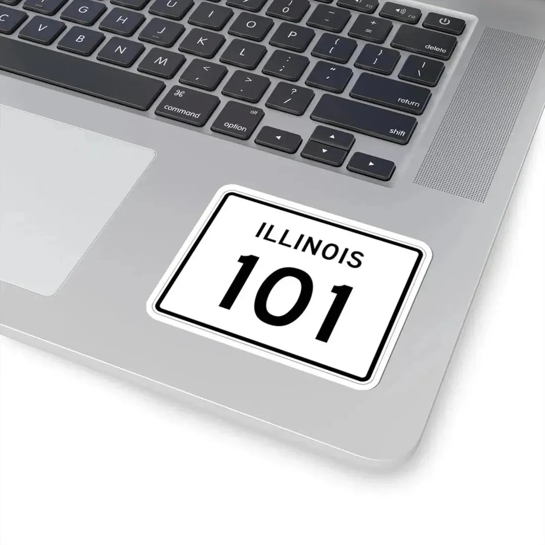Illinois 101 (Illinois) (Road Sign) STICKER Vinyl Kiss-Cut Decal - The Sticker Space