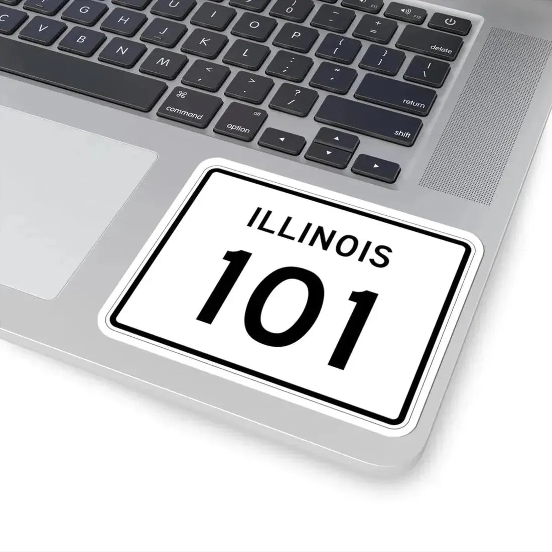Illinois 101 (Illinois) (Road Sign) STICKER Vinyl Kiss-Cut Decal - The Sticker Space