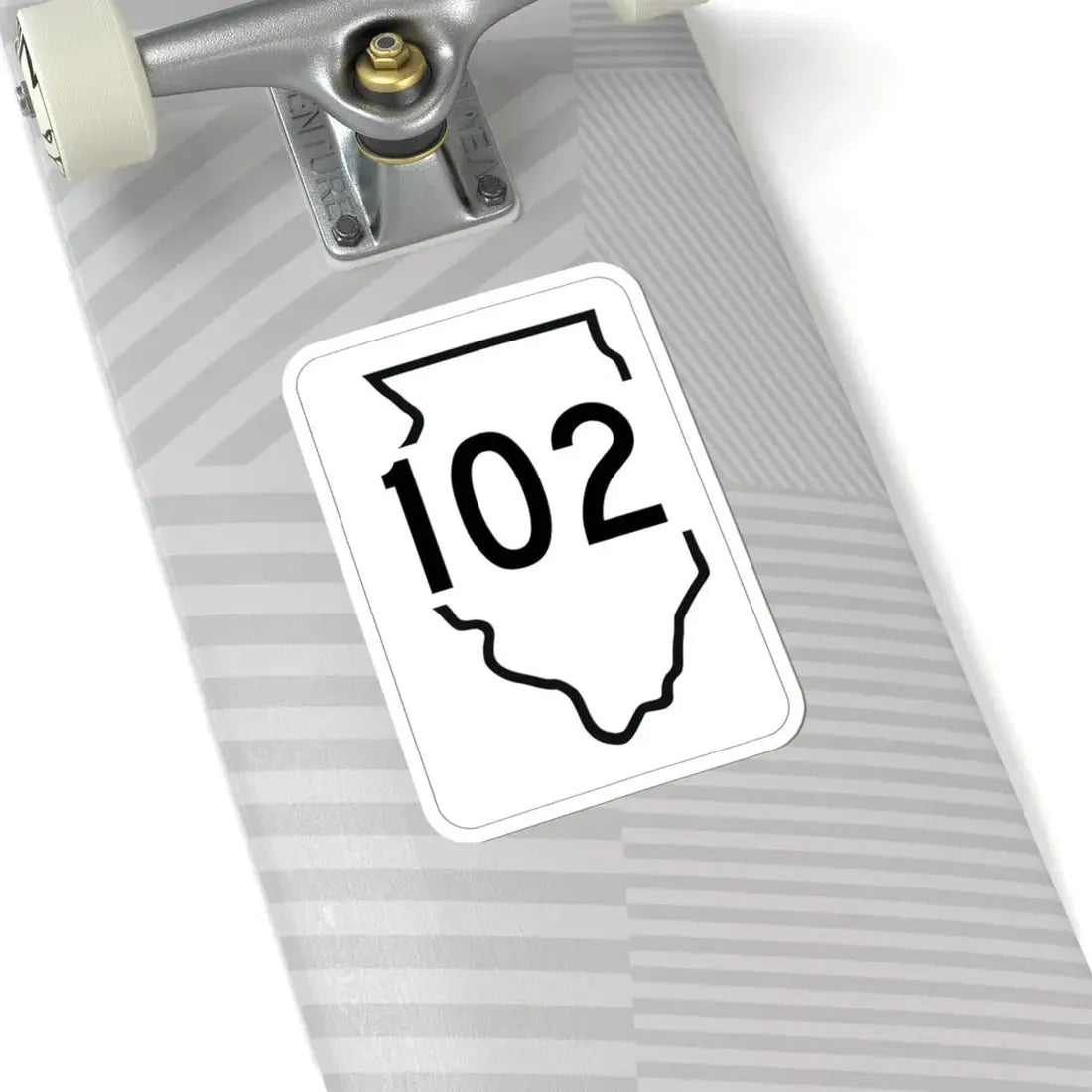 Illinois 102 1950 (Illinois) (Road Sign) STICKER Vinyl Kiss-Cut Decal - The Sticker Space