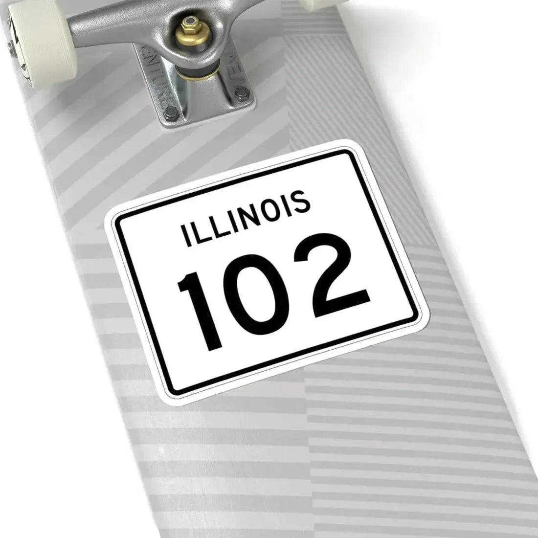 Illinois 102 (Illinois) (Road Sign) STICKER Vinyl Kiss-Cut Decal - The Sticker Space