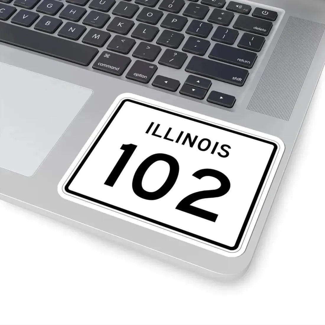 Illinois 102 (Illinois) (Road Sign) STICKER Vinyl Kiss-Cut Decal - The Sticker Space