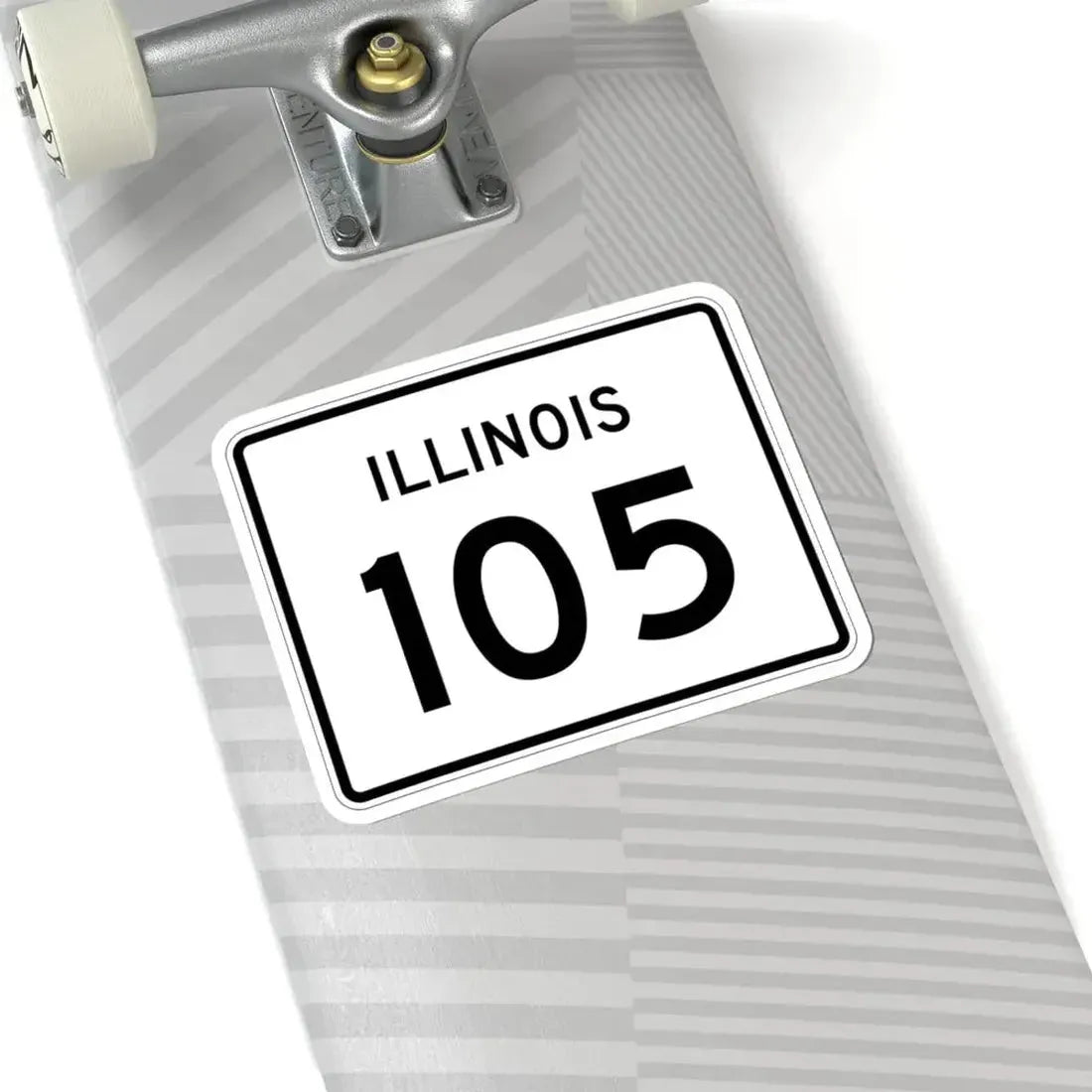 Illinois 105 (Illinois) (Road Sign) STICKER Vinyl Kiss-Cut Decal - The Sticker Space