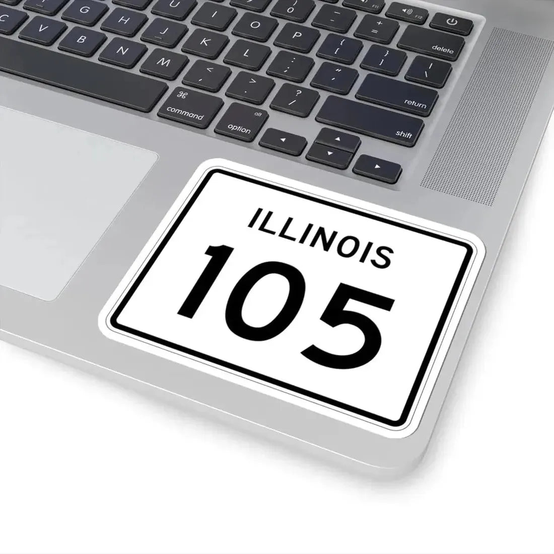 Illinois 105 (Illinois) (Road Sign) STICKER Vinyl Kiss-Cut Decal - The Sticker Space