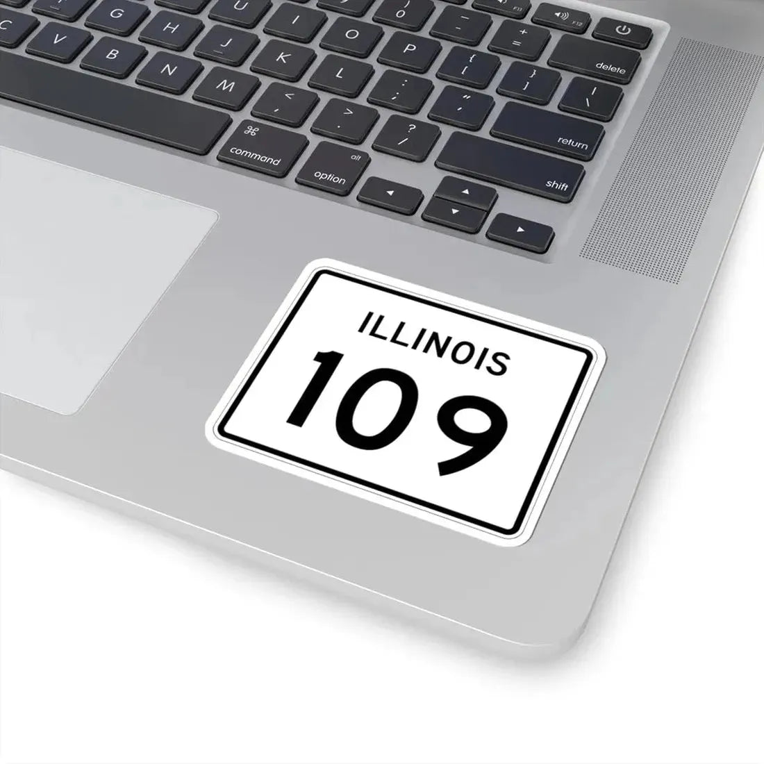 Illinois 109 (Illinois) (Road Sign) STICKER Vinyl Kiss-Cut Decal - The Sticker Space