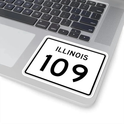 Illinois 109 (Illinois) (Road Sign) STICKER Vinyl Kiss-Cut Decal - The Sticker Space