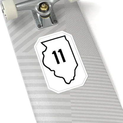 Illinois 11 1926 (Illinois) (Road Sign) STICKER Vinyl Kiss-Cut Decal - The Sticker Space