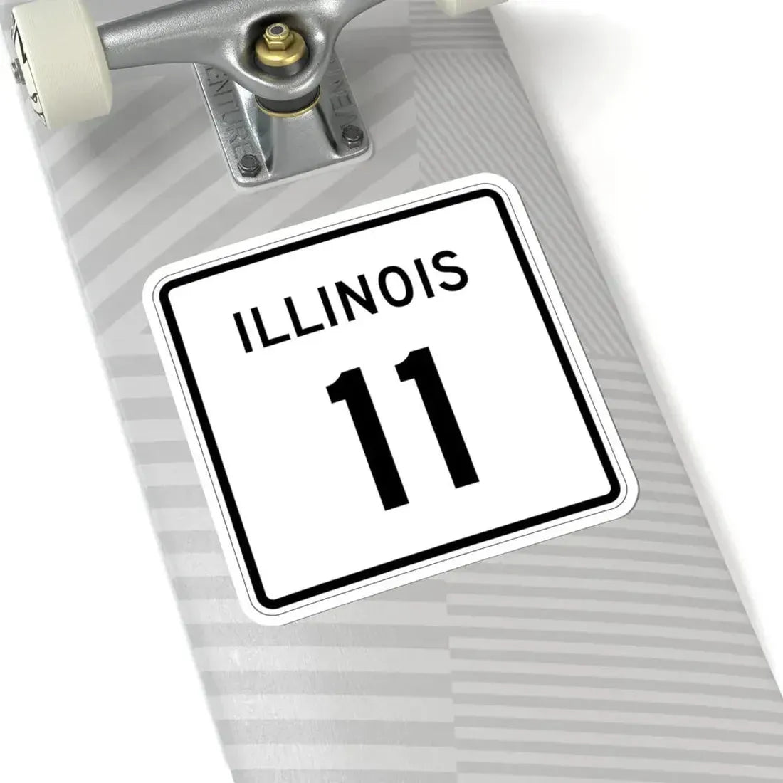 Illinois 11 (Illinois) (Road Sign) STICKER Vinyl Kiss-Cut Decal - The Sticker Space