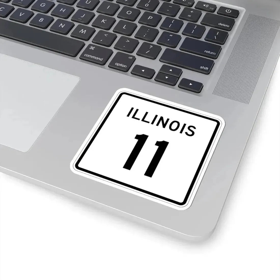 Illinois 11 (Illinois) (Road Sign) STICKER Vinyl Kiss-Cut Decal - The Sticker Space