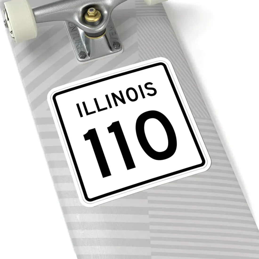 Illinois 110 (Illinois) (Road Sign) STICKER Vinyl Kiss-Cut Decal - The Sticker Space